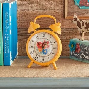 Yellow Pioneer Woman Clock
